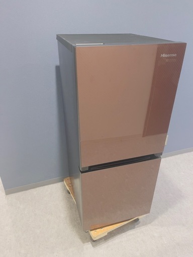 配送可能　2019年 ハイセンス 2ドア冷蔵庫 （134L） HR-G13A-BR ガラスブラウン 【ビックカメラグループオリジナル】 4.5 5つ星のうち4.5 (5)