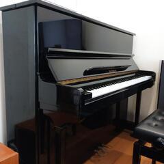 WEINBURG アップライトピアノ 木目調、猫脚、3本ペダル