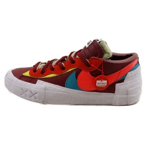 NIKE(ナイキ) サイズ:27.5cm ×sacai×KAWS BLAZER LOW TEAM RED サカイ ブレーザー ローカット