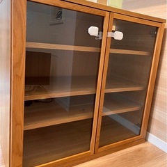 無印良品 木製キャビネット オーク 食器棚