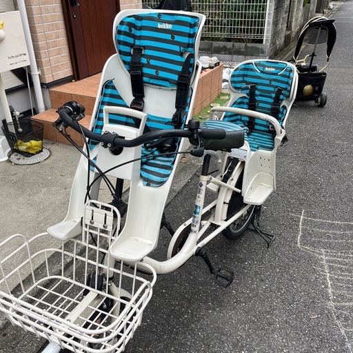 【値下げ】bikke非電動自転車　子乗せ自転車　三人乗り