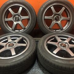 【YOKOHAMA BluEarth GT AE51 175/60R16】夏タイヤ【J-TECH SPORT 16インチ 6J4HPCD100+48】21年製 バリ溝 アクア等　(VTK056)
