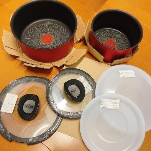 新品☆☆ティファールで大人気の取っ手のない鍋セット！！6点セット★
