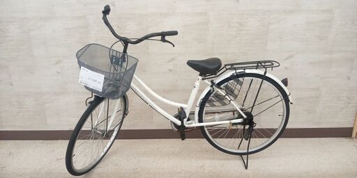 ★ジモティ割あり★  自転車　一般 26インチ 白 クリーニング済み TJ8943