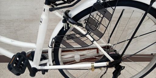 ☆ジモティ割あり☆ 自転車 一般 26インチ 白 クリーニング済み TJ8943 