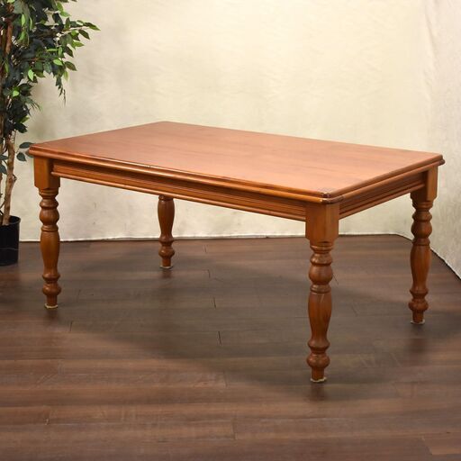 ≪zyt1653ジ≫ 輸入家具 カントリー調ダイニングテーブル 5ft 幅約153cm TRADWAY FURNITURE/オーストラリア/木製家具/ヴィンテージ/中古家具/宮城県仙台市 60811-01