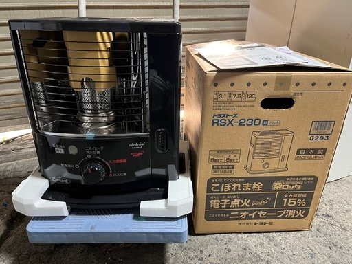 未使用品 TOYOTOMI トヨストーブ RSX-230 ブラック 2018年製 しん式 石油ストーブ 電子点火 こぼれま栓 暖房機器 ④