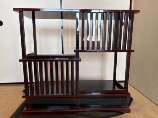 輪島塗 茶箪笥 本漆 輪島塗 茶箪笥 モダンなデザイン ワインレッド