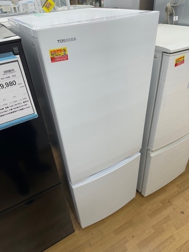 【ドリーム川西店御来店限定】東芝　冷蔵庫　GR-T15BS／クリーニング済み 【2002211255601690】