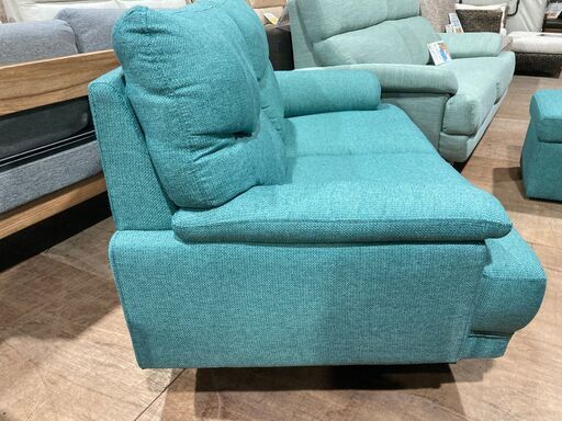 愛品館市原店】2人掛けソファオットマン付