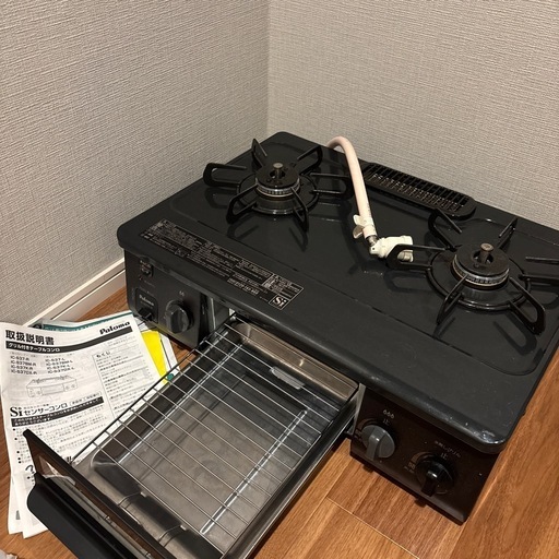 キャンセル発生　受付再開します　2024年4月購入　都市ガス　右強　ガスコンロ　パロマ