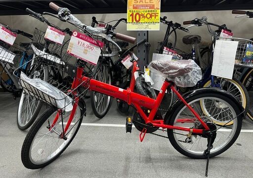 21テクノロジー　折りたたみ自転車　BL206 RED　赤　新品