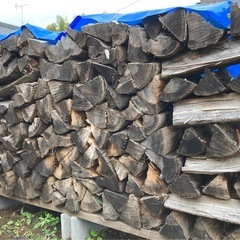 樫！！薪 伐採 薪ストーブ 軽トラ1杯分