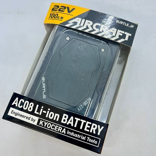 BURTLE バートル AIRCRAFT エアークラフト AC08 バッテリー 22V マットブラック 中古品