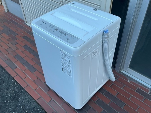 美品★2021年製★Panasonic 洗濯機 5kg 動作確認済み 保証書あり
