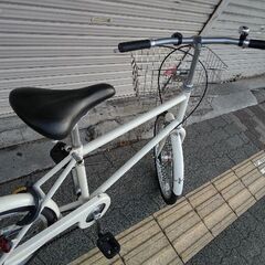 20吋 ミニベロ(小径車) シングル/LEDオート/アイボリー