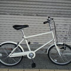 20吋 ミニベロ(小径車) シングル/LEDオート/アイボリー