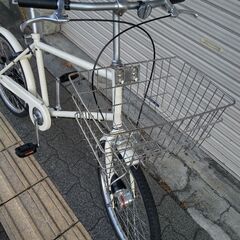 20吋 ミニベロ(小径車) シングル/LEDオート/アイボリー