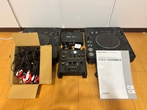 CDJ-1000MK2(×2)/ SCRATCH LIVE SL1