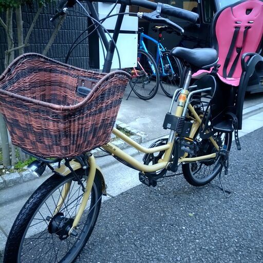 【商談中】電動アシスト付き自転車　Angee　ジュニアシート付