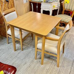 ニトリ ダイニングテーブル＆チェア 椅子 3点セット 二人用 正方形
