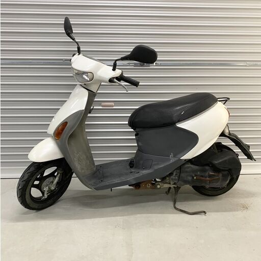 受付終了　スズキ レッツ4 原付き スクーター 50cc 白色 実働 書類あり