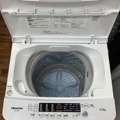 Hisense 4.5kg全自動洗濯機 HW-K45E 2023年製