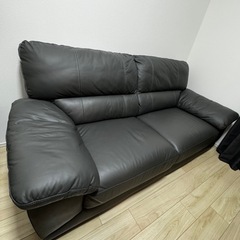 美品】3人用ソファ グレー ニトリ