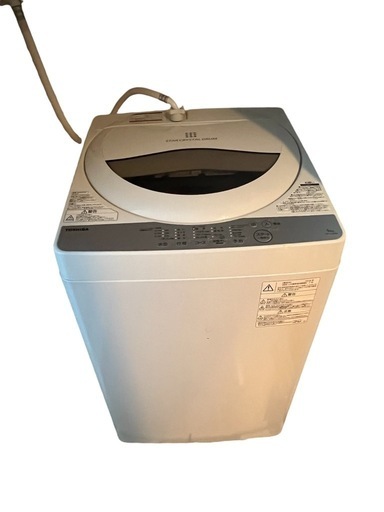【八戸市内配送無料】5kg 洗濯機 2017年式　TOSHIBA　AW-5G6（W）