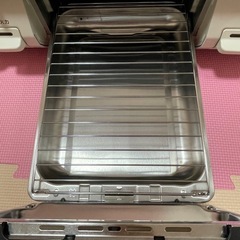 リンナイ【ガスコンロ／ピンク】都市ガス用、左強火、ホース付き