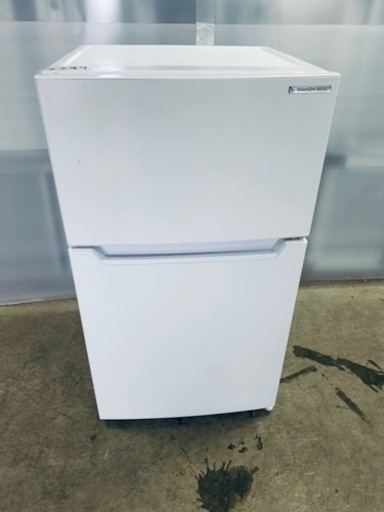 ♦️EJ1852番 YAMADAノンフロン冷凍冷蔵庫【2018年製】 味わい深かっ ♦️EJ1852番 YAMADAノンフロン冷凍冷蔵庫【2018年製】 味わい深かっ