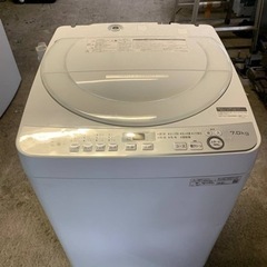シャープ　全自動電気洗濯機　ES-GE7D-W