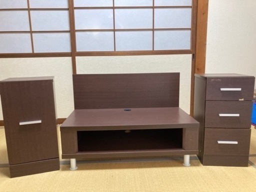 (お取引成立)テレビ台set