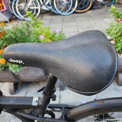 ＪＥＥＰ　折りたたみ自転車　２０インチ　６変速　カゴ　付き 黒　配達可能