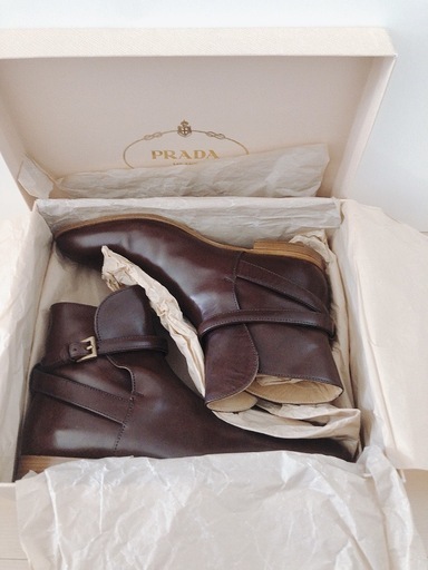 PRADA プラダ　シューズ　ブーツ　ショートブーツ