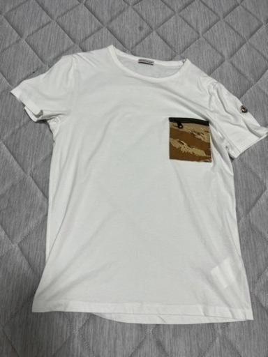 美品　モンクレール Tシャツ S 白　胸ポケット　ロゴ