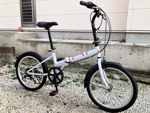 折りたたみ自転車20インチ白