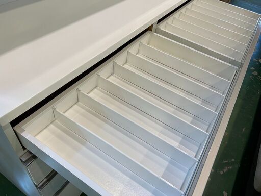 【愛品館八千代店】ニトリ　スライド扉キッチンボード　リガーレ50GH‐160KB　H50‐80C ニトリ（NITORI） キッチンボード(リガーレ50GH-160KB/H50-80C LBR