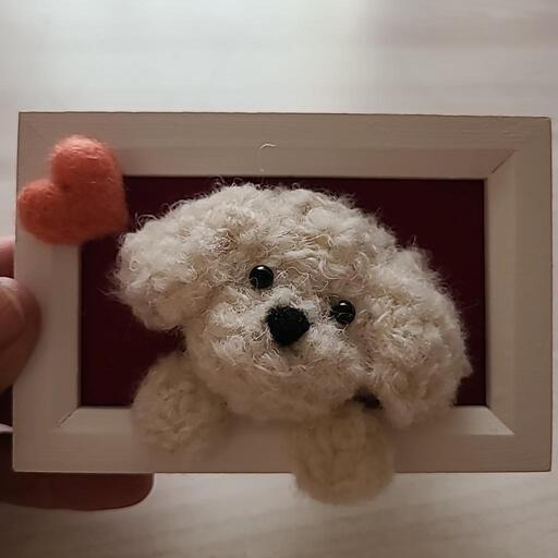 トイプードル　羊毛フェルト　ハンドメイド