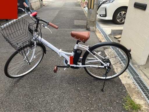 電動自転車　26インチ　折りたたみ可能（充電器/照明/取説/譲渡証明書セット）