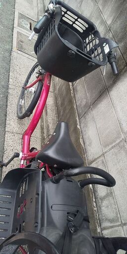 ◇中古自転車・22/26子供乗せ自転車・サイモト・3段ギヤ・LEDオート