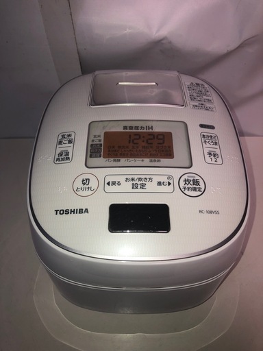 10/15販売　157.東芝　真空圧力IHジャー炊飯器　5.5合炊き RC-108VSS