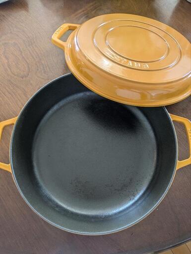 ストウブ スキヤキ＆グリルパン26cm 値下げ STAUB スキヤキ グリルパン