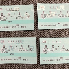 【盛岡〜東京】新幹線往復チケット2名分