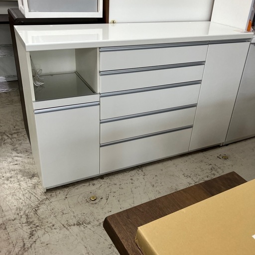K2410-161 Pamouna キッチンカウンター ホワイト キズ汚れ有り