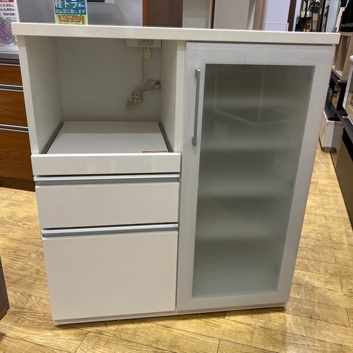 10/14値下げしましたアーバンstyleNITORI キッチンカウンター 食器棚 収納カウンターハイカウンター ニトリ　NO.1453