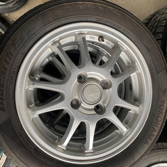 CLUBHAUS × TANGRAM INSULATED VEST BLACK-YOKOHAMA 夏タイヤ　155/65R14 タイヤ　2023年製　バリ溝