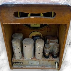 旧満州 満州電信電話株式会社 標準三號受信機 昭和12年 テレビアンOEM 戦前里帰品 現状 未整備 満州電信株式会社 標準型三号受信機