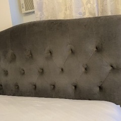 ブリッサ ベッド ディンプル ダブル グレー