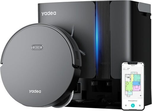 【ロボット掃除機】Yadea ヤデア Fairy10 ロボット掃除機 強力吸引 自動ゴミ収集 加圧式回転モップ水拭き 自動洗浄 熱風乾燥 アプリ対応
